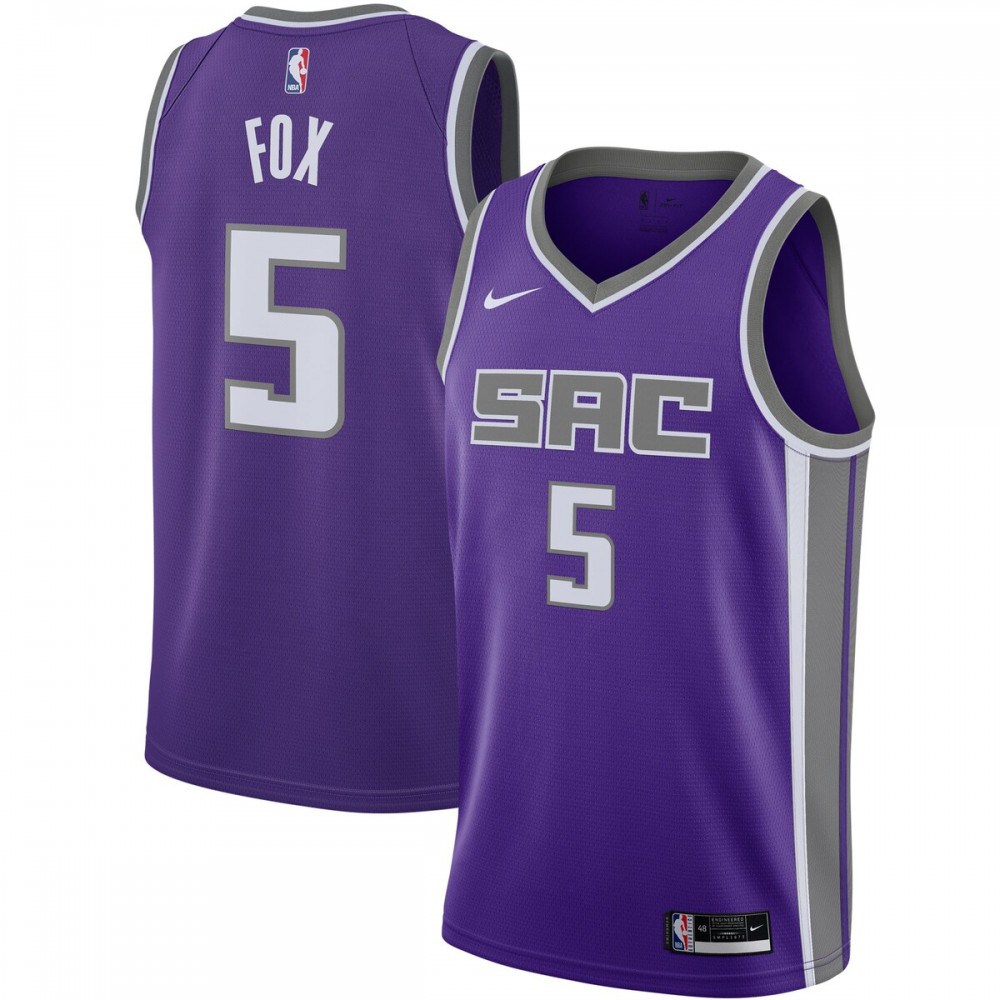 De'Aaron Fox Sacramento Kings 2020/21 Swingman Jersey - Purple - Icon Edition-Pro Kit Vault | Brand New 26/27 Sports Jerseys